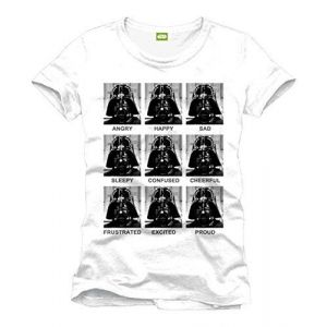 Image de CODI Star Wars - T-shirt Darth Vader emotions, Blanc - M