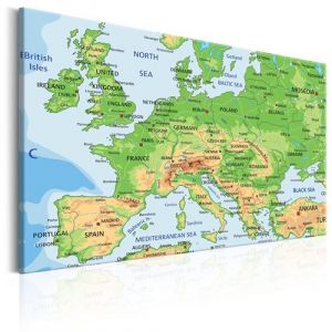 Image de Artgeist Tableau - Map of Europe 120x80 cm