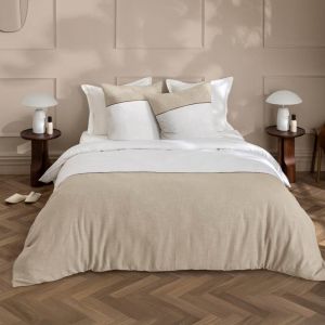 Douceur D'intérieur - Parure de lit 260 x 240 cm – Coton 57 fils & coton tissé gabrielle