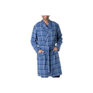 Eminence Robe de Chambre Homme Flanelle- 100% Coton Flanelle &ndash; Longueur Genou, Manches Longues - Label OEKO-TEX Standard 100