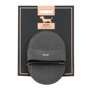 Ebi Brosse de massage 13,5x9cm - Noir - Pour chien