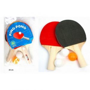 Bg Set 2 raquettes de ping pong et 3 balles jeu