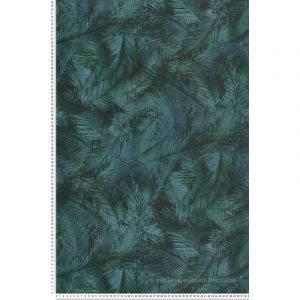 Lut&egrave;ce Papier peint vinyle EXPLORE oasis bleu paon