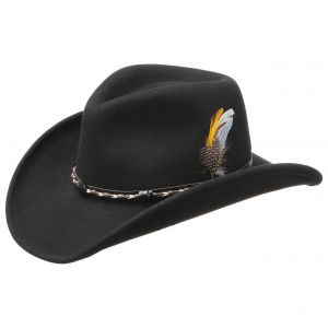 Stetson Chapeau Amasa Western VitaFelt noir S (54-55 cm)