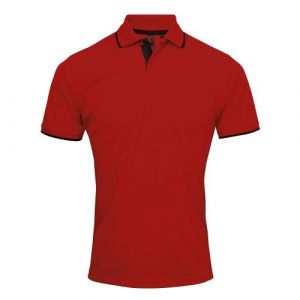 Premier Polo - Hommes (M) (Rouge/Noir) - UTRW5520