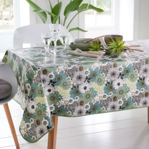 Nappe toile cir&eacute;e CHAMPS - vert