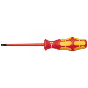 Wera Tournevis TORX&reg VDE, Dimensions : T 8, Long. de la lame 80 mm, Long. totale 81 mm, &Oslash de la lame : 3,0 mm -