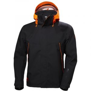 Helly Hansen Veste de pluie imperméable Chelsea Evolution Noir / Orange 3XL