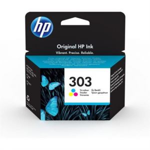 HP 303 Cartouche d encre trois couleurs authentique T6N01AE pour Envy Photo 6220 6230 7
