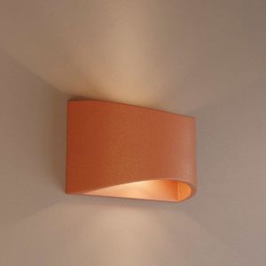 Barcelona led Applique murale en béton 'Raquel' - Up & down - 1 x G9 - Rouge Brique