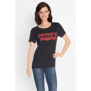 Image de Levi's The Perfect Tee, T-Shirt Femme, Noir (Large Batwing Black 201), Large