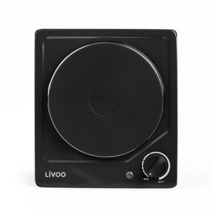 Livoo Plaque de cuisson 1 foyer DOC167N - 1500W - plaque Noir Int&eacute;gr&eacute; 26 cm Plaque encastrable