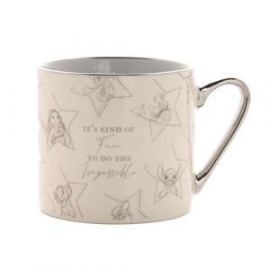 Disney 100 Do the Impossible Character Stars Premium White White Ceramic Coffee Mug