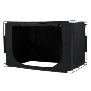 VEVOR Tente de lit en Tissu pong&eacute;, Tente de r&ecirc;ve Respirante &agrave; 3 Portes avec poteaux en Fibre de 11 mm, 2030 x 1520 x 1190 mm, 70% occultant, pour Maison de Jeu d'enfant et Tente de Couchage d'adulte