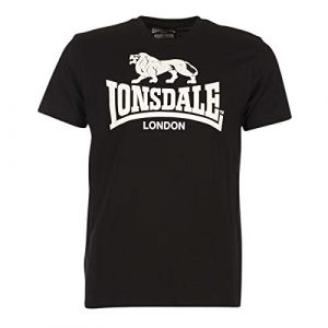 Lonsdale Logo T-Shirt, Noir, 4XL Hommes
