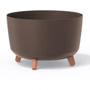 Pot à fleurs Gracia Standard Eco Wood Prosperplast avec pieds amovibles incl insert pour l'intérieur et l'extérieur, r