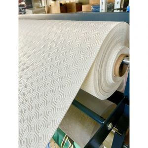 Sous Nappe Bulgomme Blanc sur mesure au mètre - Haute protection - 140 x 240 cm - blanc.