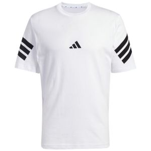 Adidas T-shirt Future Icons 3 Stripes manches courtes blanc pur noir - L