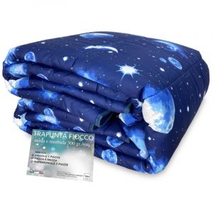 Couette avec n&oelig;ud de couette &copy; Lunar Moon Starry Sky fabriqu&eacute;e en Italie 1 PLACE