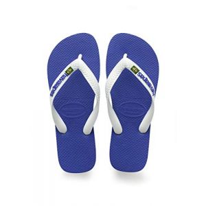 Image de Havaianas Brasil Logo, Tongs Mixte Adulte, Bleu (Marine Blue 2711), 43/44 EU ( 41/42 Brazilian)