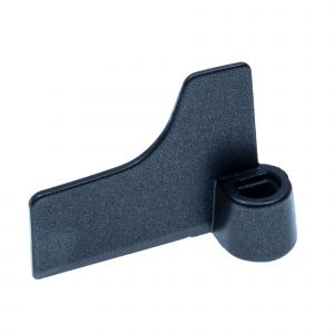 Vhbw Crochet p&eacute;trisseur compatible avec Kenwood SD 2501, SD 257 machine &agrave; pain - Pale, 6,7 x 5 cm, aluminium, noir