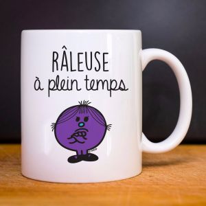 Monsieur madame Mug RÂLEUSE À PLEIN TEMPS - Mug céramique de qualité. Mug imprimé en France