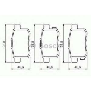 Bosch 4 plaquettes de frein 0986494338