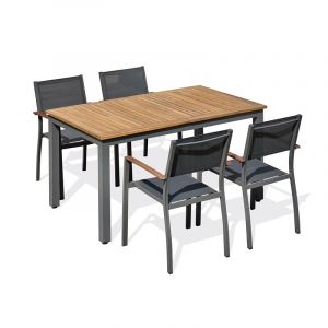 Remarquable Ensemble repas de jardin 4 places - Acacia