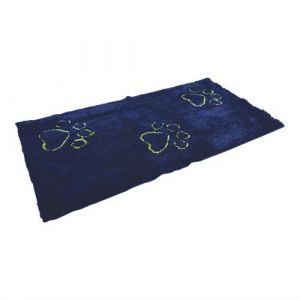 Dog gone smart Tapis pour chien Microfibres fonc&eacute; 89 66 cm Bleu