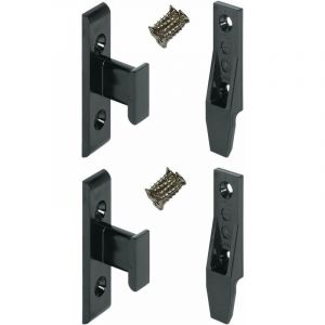 Cyclingcolors 2x ferrure d'assemblage KEKU EH S (2x plaque + 2x cadre + 8 vis) connecteur charnière clip meuble tiroir placard cuisine porte plaque bois