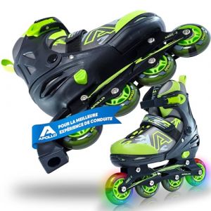 Apollo Champion Rollers Adultes à Taille Réglable – Roller Enfants