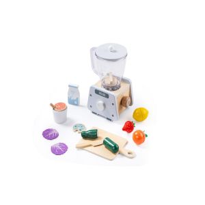 Blender smoothie en bois avec accessoires