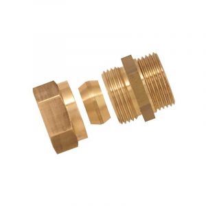 Boutté 3139702 Raccord bicône laiton mâle 20x27 Tube Ø16