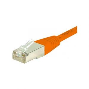 Cordon RJ45 cat rie 6 F/UTP orange 0,15 m