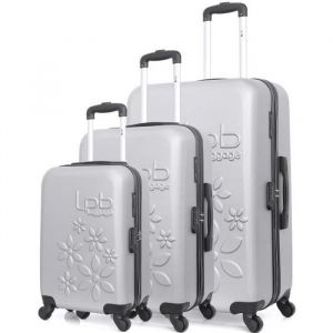 Set de 3 Valises LPB ELEONOR GRIS en ABS