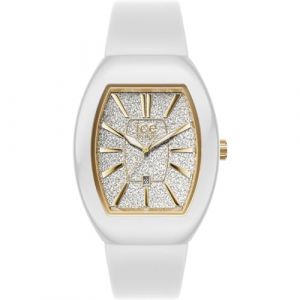 Montre femme Ice-Watch - 24033 ICE boliday - Dome - White glitter gold - Small - 3H+D