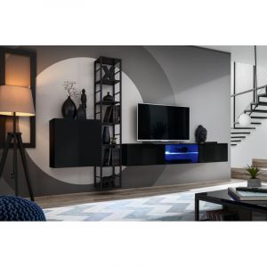 Image de Ensemble Meuble TV Design " VI" 270cm Noir Prix