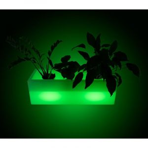 Barcelona led Pot de fleur jardinière LED RGBW - batterie rechargeable - 12W - IP67