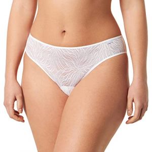 Calvin Klein Pour femme. Culotte classique Sheer Marquisette blanche