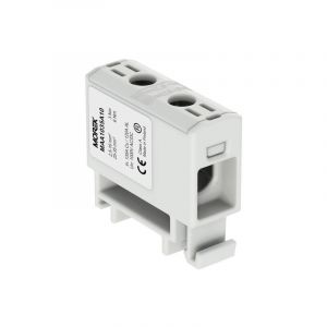 Morek - Bloc de jonction alu cuivre gris (phase) 2,5 &agrave; 35mm&sup2; 1000V ac/dc - Rail din