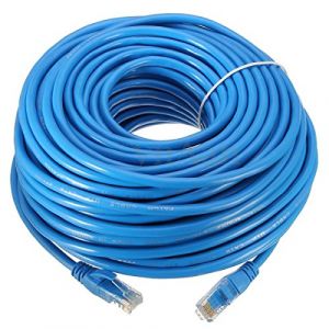 Image de Linke Cable reseau bleu ethernet RJ45 30m CAT.6 STP qualité pro, connexion internet Box, TV, PC, routeur, switch, consoles