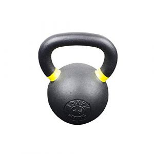 BOXPT Kettlebell en acier revêtement poudré 20 kg - Haltères et kettlebells