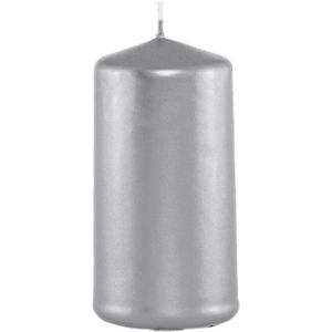 Ruedelafete Petite bougie cylindrique 6cm, métal Argent