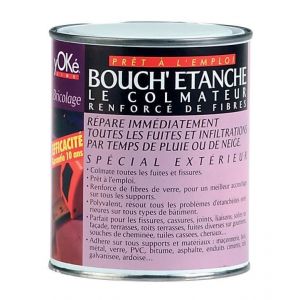 Arcane industries Peinture fibrée de colmatage réparation tuile gouttière - BOUCHETANCHE | blanc - 0.75l