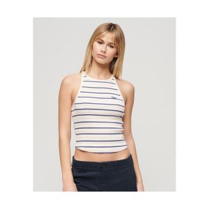 Superdry T-shirt &agrave; &eacute;paules d&eacute;nud&eacute;es manches longues femme Bardot