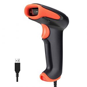 Image de Tera Lecteur de Codes à Barres Filaire USB 1D Scanner de Codes Barres à Laser Douchette Scanneur Compatible avec Mac OS Windows Linux pour Entrepôt, Bibliothèque, Magasin, Supermarché, Logistique