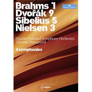 4 Symphonies : Brahms 1, Dvorak 9, Sibelius 5, Nielsen 3