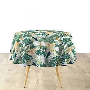 Nappe ronde PVC (D160 cm) Guyana Verte