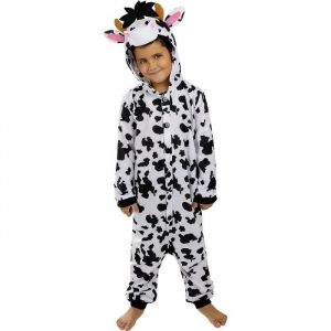 Déguisement vache onesie fille et garçon - Funidelia- 117346 Animaux Ferme - Multicolore- Halloween Enfant- Carnaval et Noel