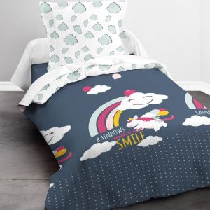 Today Parure de couette Happy La Haut - Coton - 140 x 200 cm